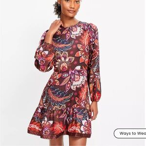Loft petite paisley dress!